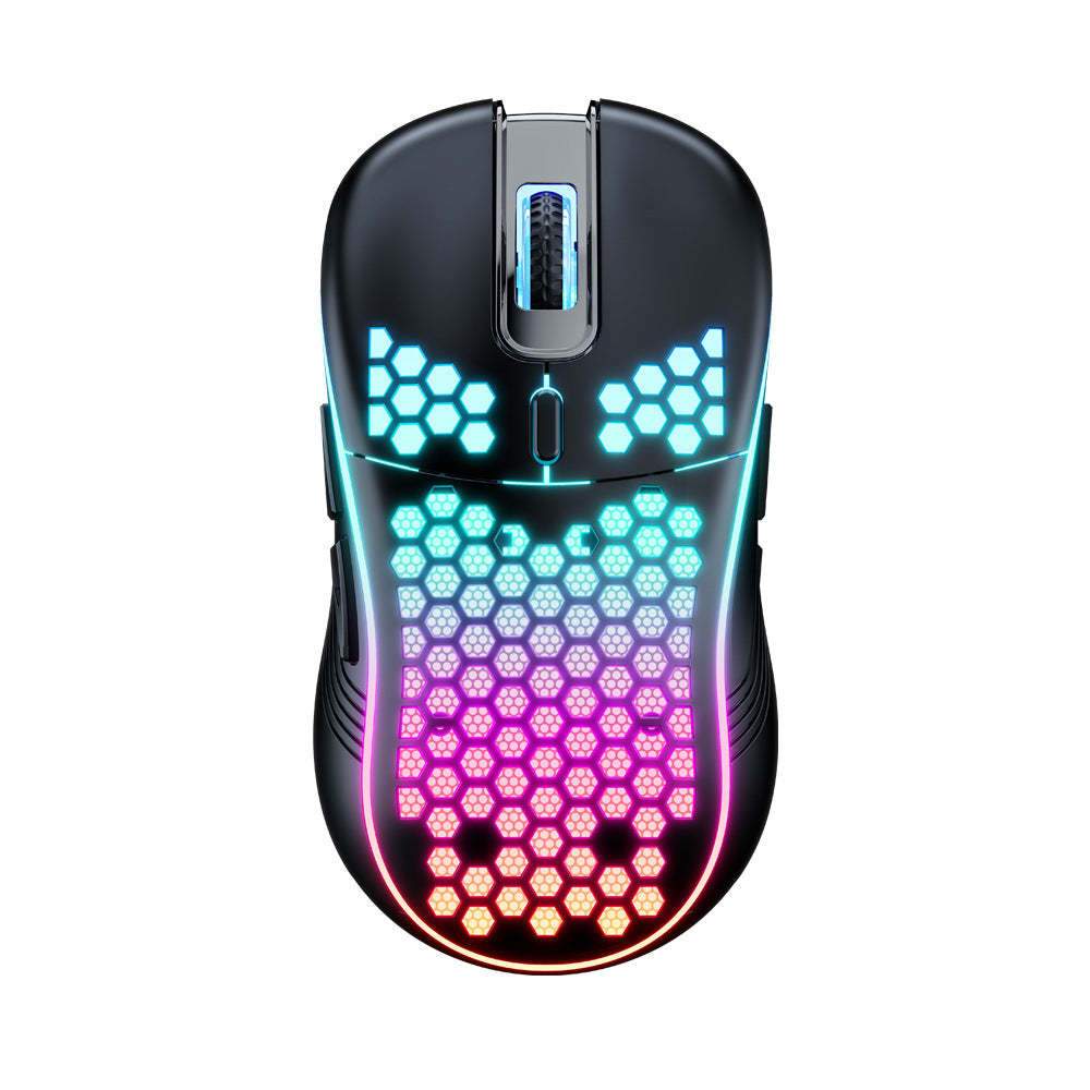 SA-1 Dual Mode Honeycomb Shell RGB Wireless Bluetooth Gaming Mouse