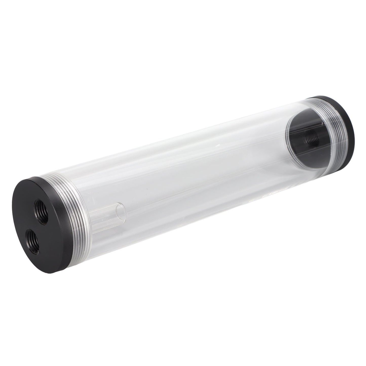 Water Cooling Reservoir 210mm/8.3in Length Acrylic Plastic Material 3 Holes G1/4in Thread Low Noise PC Cooling Tank