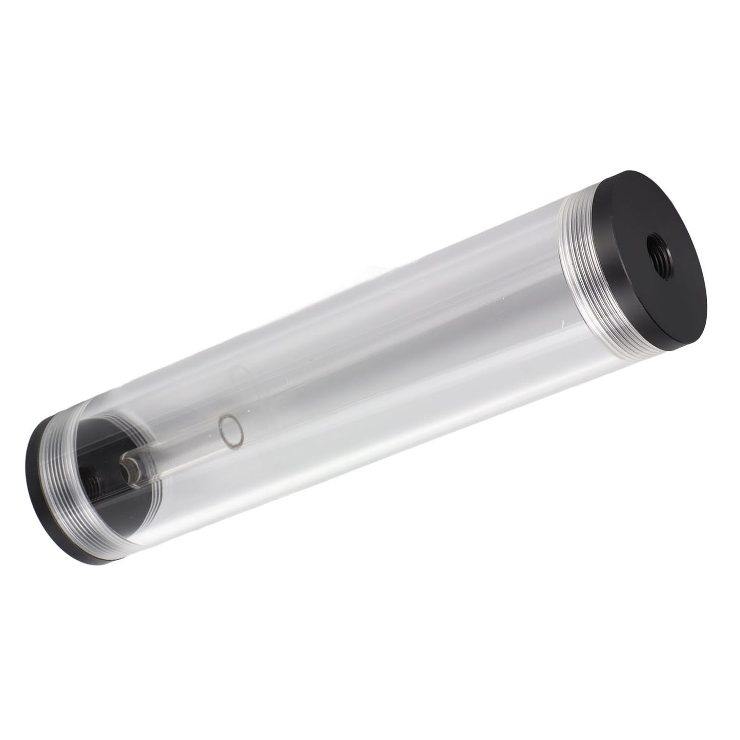 Water Cooling Reservoir 210mm/8.3in Length Acrylic Plastic Material 3 Holes G1/4in Thread Low Noise PC Cooling Tank