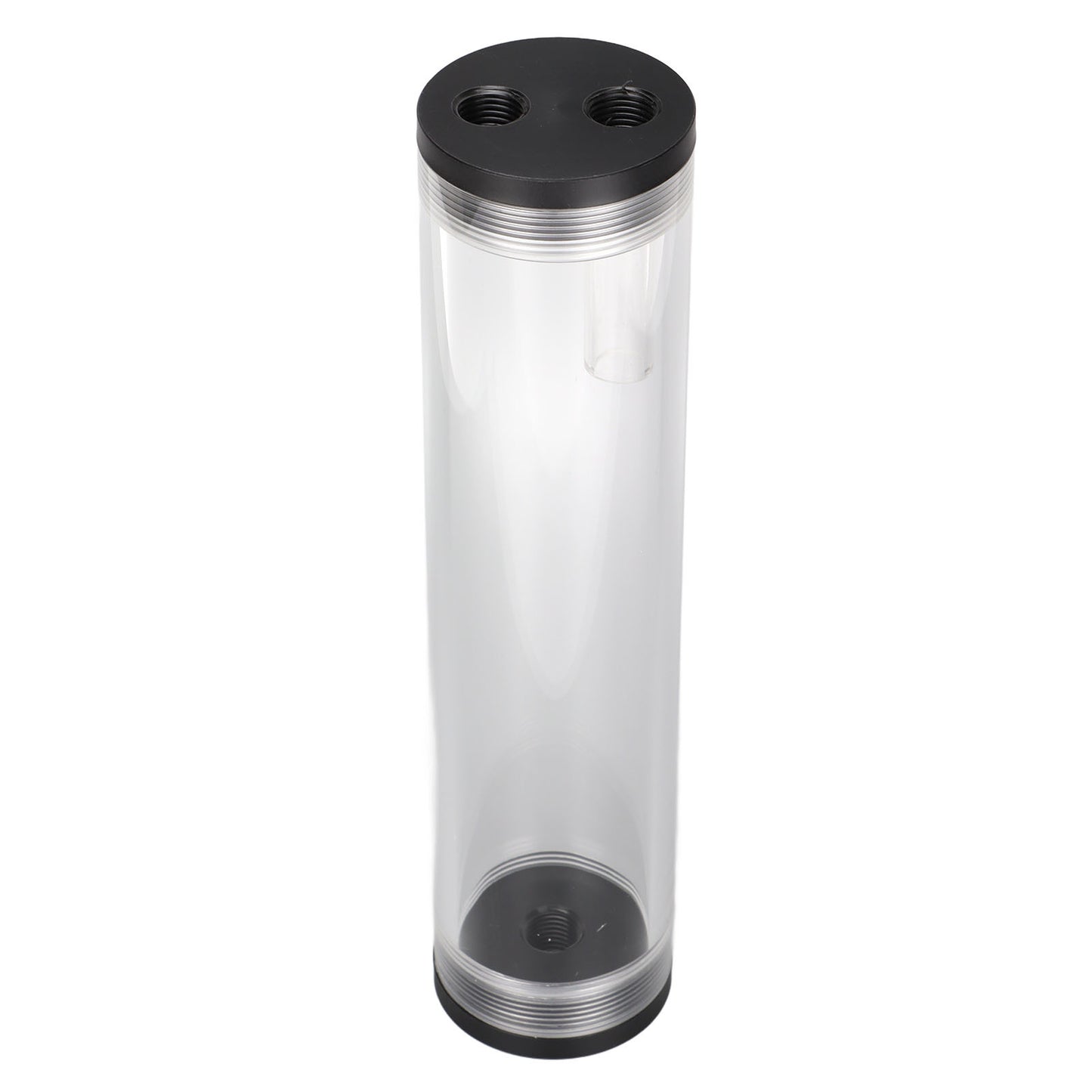 Water Cooling Reservoir 210mm/8.3in Length Acrylic Plastic Material 3 Holes G1/4in Thread Low Noise PC Cooling Tank