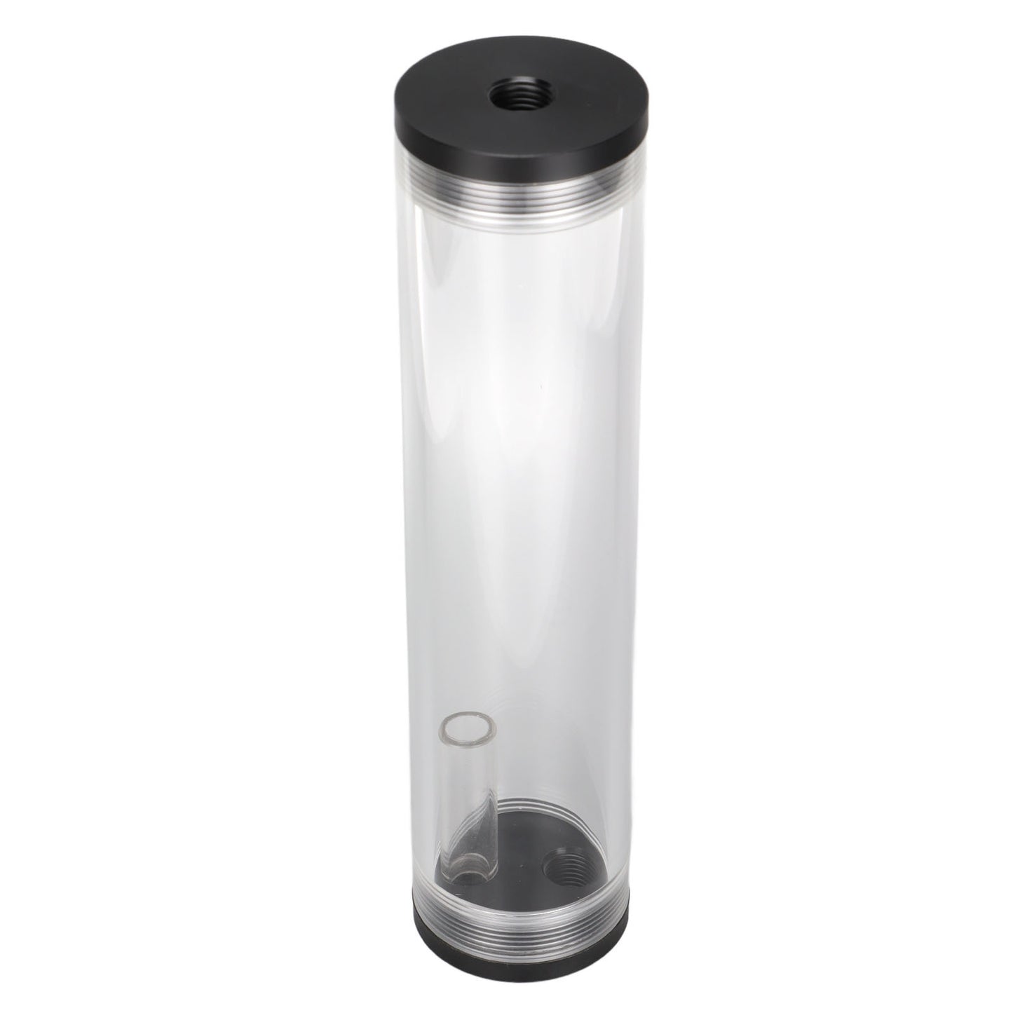 Water Cooling Reservoir 210mm/8.3in Length Acrylic Plastic Material 3 Holes G1/4in Thread Low Noise PC Cooling Tank