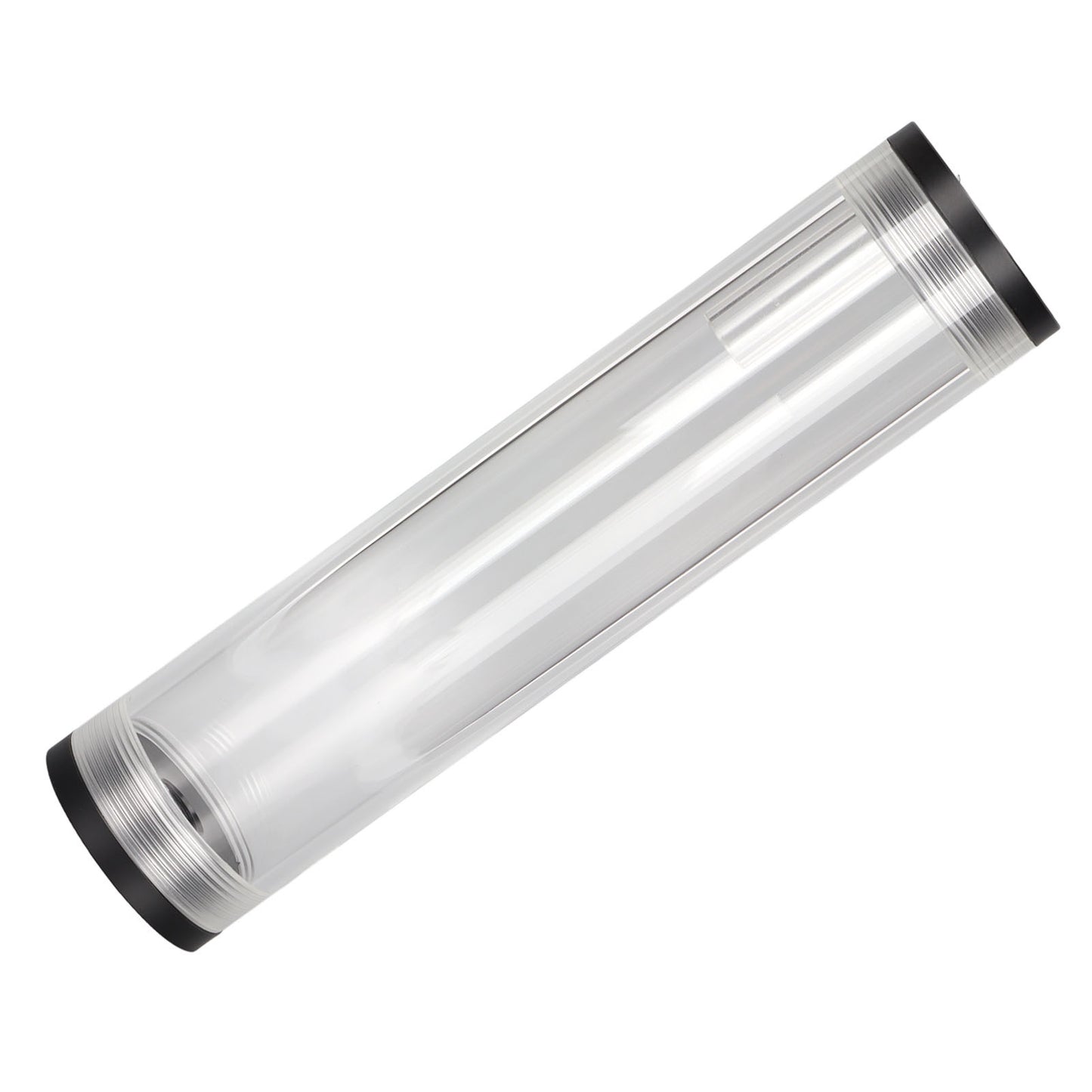 Water Cooling Reservoir 210mm/8.3in Length Acrylic Plastic Material 3 Holes G1/4in Thread Low Noise PC Cooling Tank