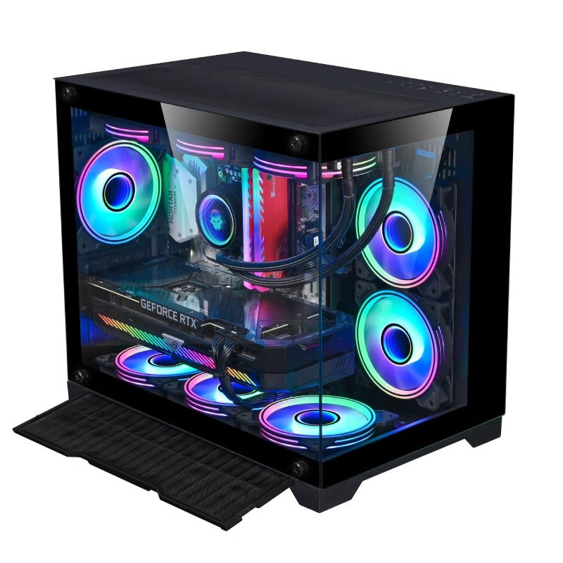 Panoramic Glass 360 Water-cooled Desktop Computer Host