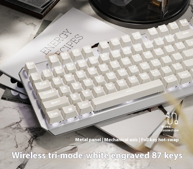 Mechanical Keyboard 87 Key Wired E-sports Game Good-looking Side Engraving Computer Office