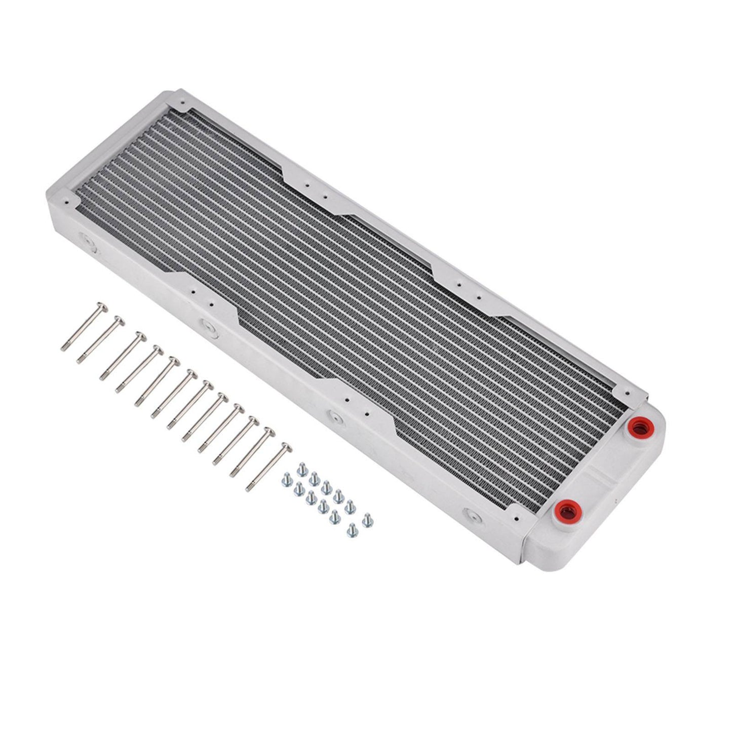 Aluminum Radiator Heat Sink Water Cooling Liquid Heat Exchanger White (360mm)