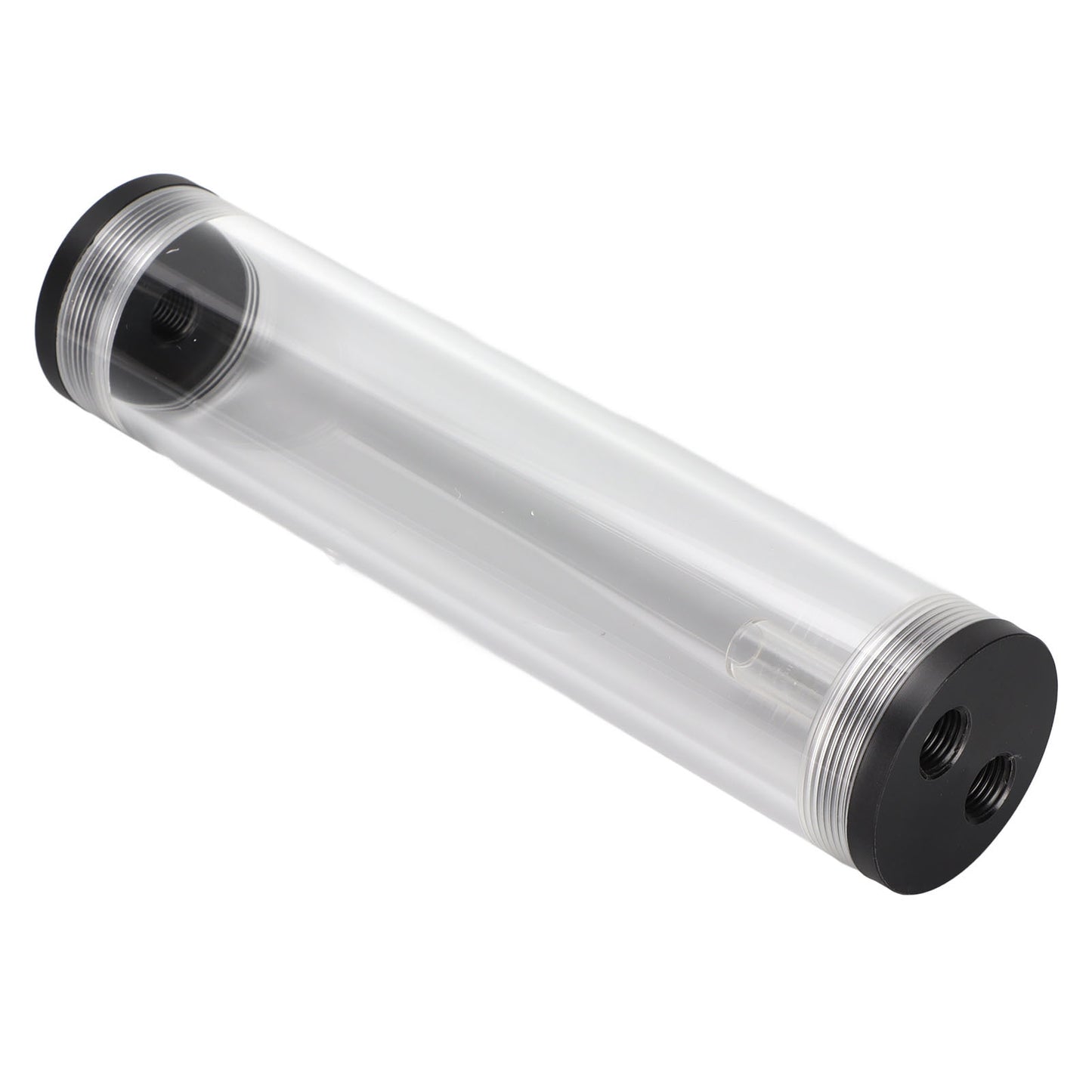 Water Cooling Reservoir 210mm/8.3in Length Acrylic Plastic Material 3 Holes G1/4in Thread Low Noise PC Cooling Tank